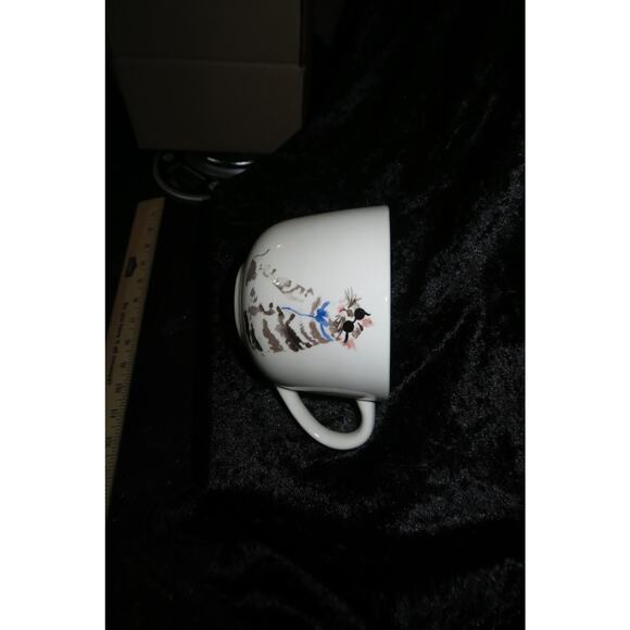 RARE Blind Cat Mouse World Market Mug Tabby Kitty CRAZING bottom Vintage Unique - Picture 5 of 11